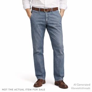 Meyer Hosen Light Blue Stretch Denim Jeans – EU 52 (US 36)
